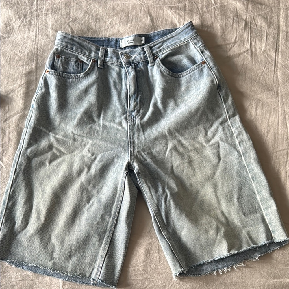 Light Blue Denim Shorts